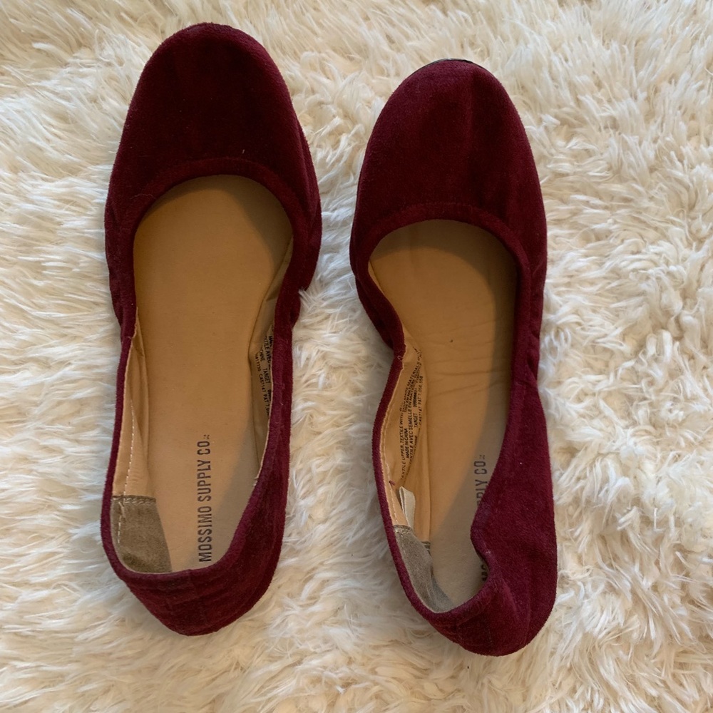 Suede flats